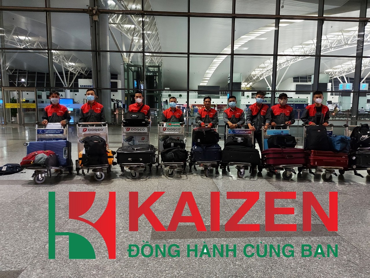 Picture of the Kaizen labor group flying to Romania today 08/07/2021